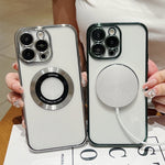 غطاء هاتف TPU مطلي بالكهرباء مع دعم MagSafe، لهواتف iPhone 17e / 16e، iPhone 17 Pro Max، iPhone 17 Pro، iPhone 17، iPhone Air، iPhone 16 Pro Max