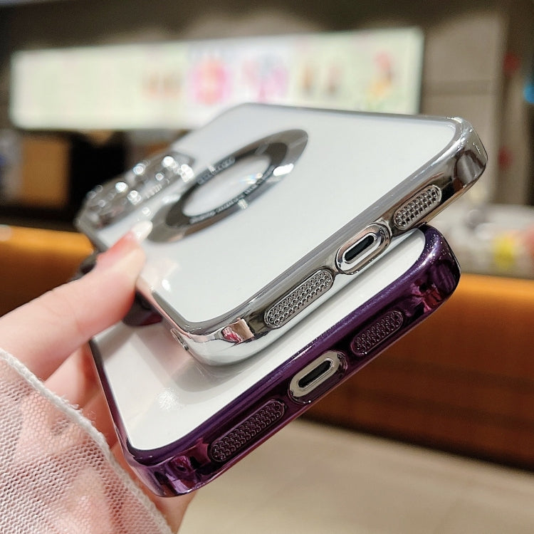 غطاء هاتف TPU مطلي بالكهرباء مع دعم MagSafe، لهواتف iPhone 17e / 16e، iPhone 17 Pro Max، iPhone 17 Pro، iPhone 17، iPhone Air، iPhone 16 Pro Max