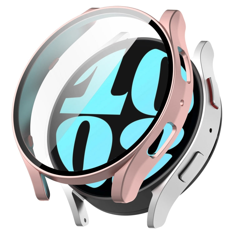 PC + Tempered Film Integrated Watch Protective Case, For Samsung Galaxy Watch6 44mm, For Samsung Galaxy Watch6 40mm