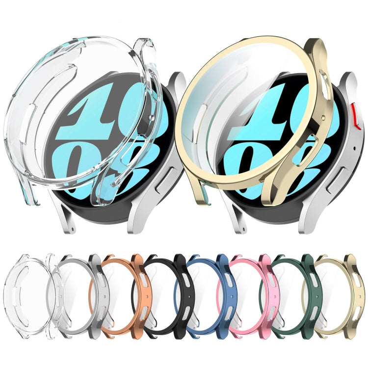 غطاء حماية ساعة من TPU مطلي بالكهرباء بتغطية كاملة، لساعات Samsung Galaxy Watch6 44mm، وSamsung Galaxy Watch6 40mm