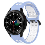 Two-Color Breathable Silicone Watch Band, For Samsung  Galaxy Watch 4 Classic 42mm