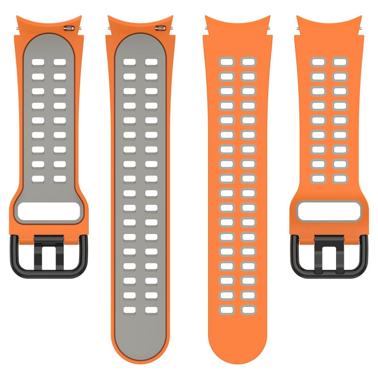 Two-Color Breathable Silicone Watch Band, For Samsung  Galaxy Watch 4 Classic 42mm