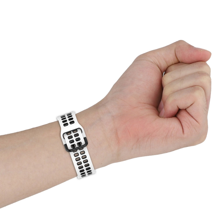 Two-Color Breathable Silicone Watch Band, For Samsung  Galaxy Watch 4 Classic 42mm