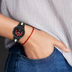 Two-Color Silicone Watch Band, For Samsung  Galaxy Watch 4 Classic 46mm, For Samsung  Galaxy Watch 4 Classic 42mm