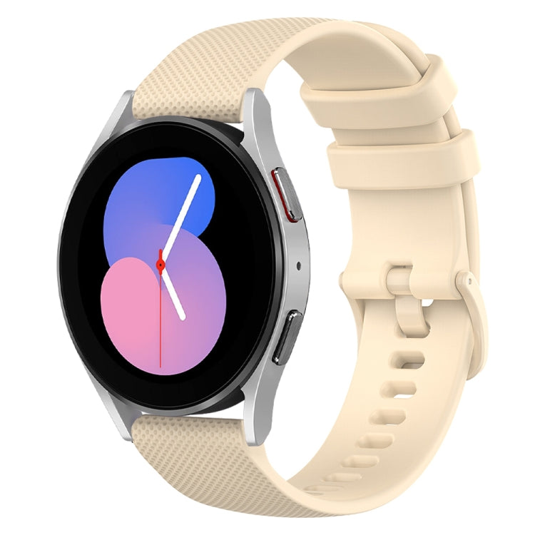 20mm Checkered Silicone Watch Band, For Samsung Galaxy Watch 5  40mm