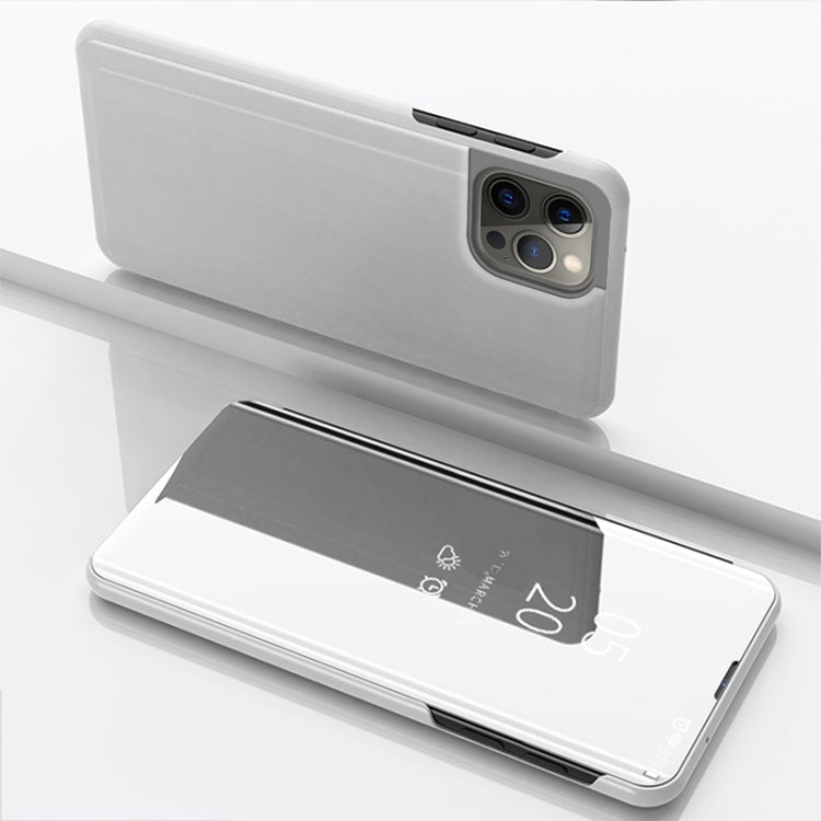 Plated Mirror Horizontal Flip Leather Phone Case with Holder, For iPhone 17e / 16e, For iPhone 17 Pro Max, For iPhone 17 Pro, For iPhone 17, For iPhone Air, For iPhone 16 Pro Max
