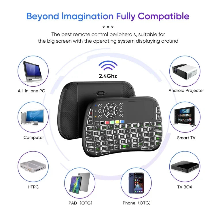 M9 Mini Wireless Keyboard Remote Control Mouse Keyboard Combo Support Touchpad Voice