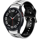 Curved Texture Silicone Watch Band, For Samsung Galaxy Watch 6 Classic 43mm, For Samsung Galaxy watch 5 Pro Golf Edition, For Samsung Galaxy watch 5 Golf Edition