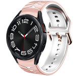 Curved Texture Silicone Watch Band, For Samsung Galaxy Watch 6 Classic 43mm, For Samsung Galaxy watch 5 Pro Golf Edition, For Samsung Galaxy watch 5 Golf Edition