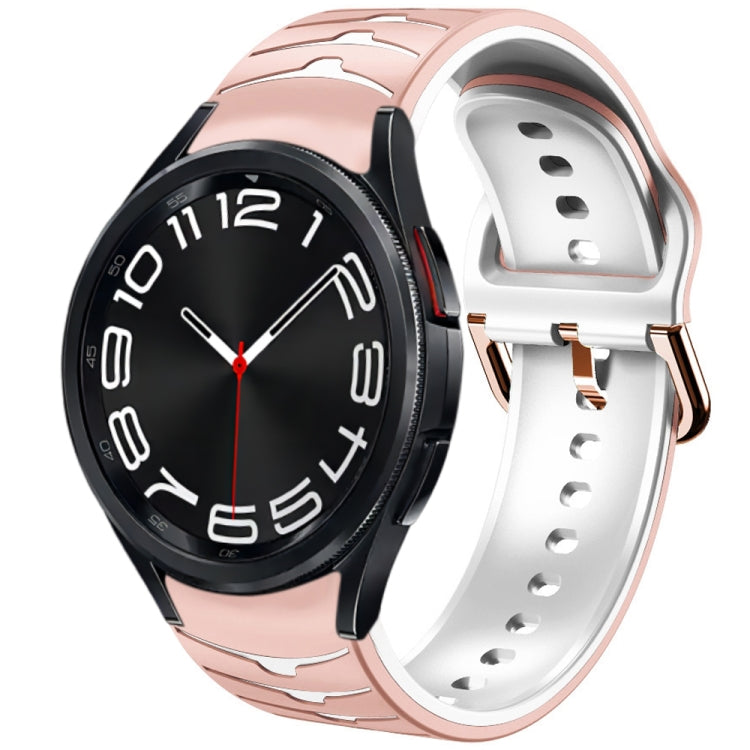 Curved Texture Silicone Watch Band, For Samsung Galaxy Watch 6 Classic 43mm, For Samsung Galaxy watch 5 Pro Golf Edition, For Samsung Galaxy watch 5 Golf Edition