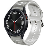 Curved Texture Silicone Watch Band, For Samsung Galaxy Watch 6 Classic 43mm, For Samsung Galaxy watch 5 Pro Golf Edition, For Samsung Galaxy watch 5 Golf Edition