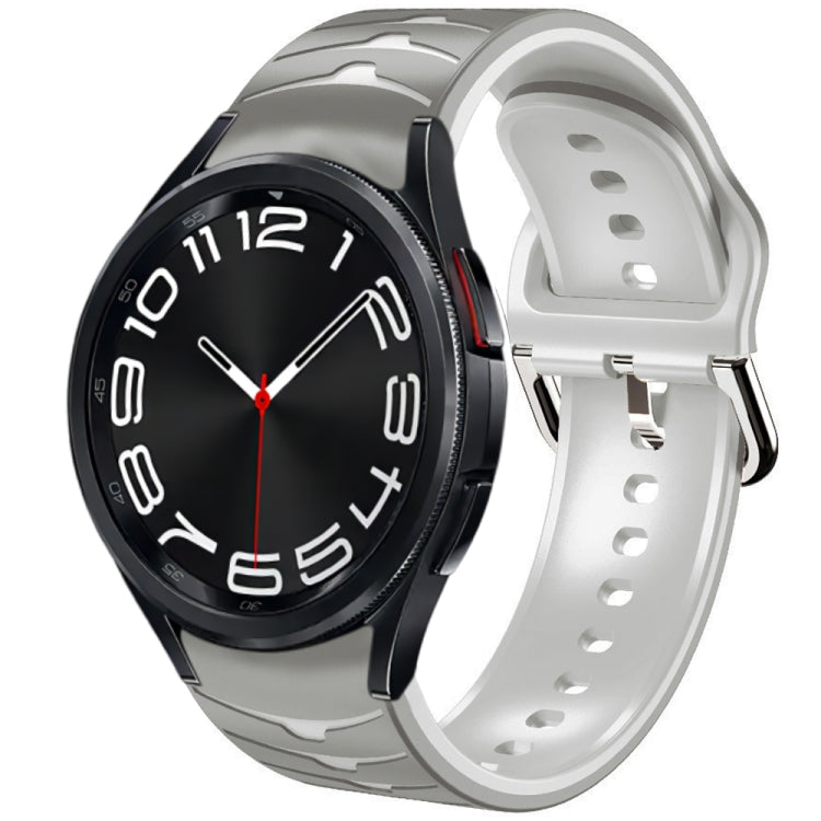 Curved Texture Silicone Watch Band, For Samsung Galaxy Watch 6 Classic 43mm, For Samsung Galaxy watch 5 Pro Golf Edition, For Samsung Galaxy watch 5 Golf Edition