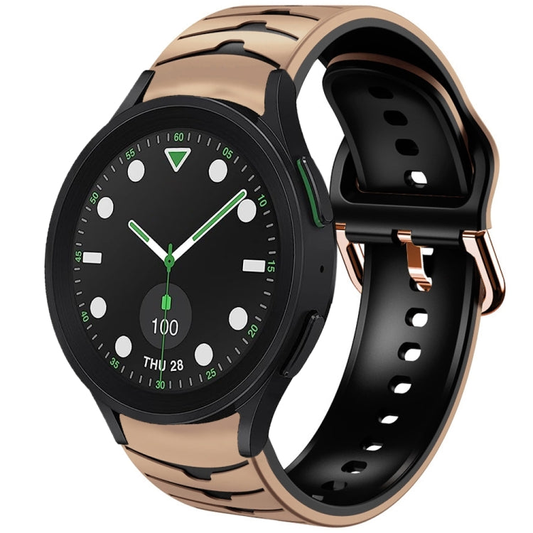 Curved Texture Silicone Watch Band, For Samsung Galaxy Watch 6 Classic 43mm, For Samsung Galaxy watch 5 Pro Golf Edition, For Samsung Galaxy watch 5 Golf Edition