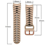 Curved Texture Silicone Watch Band, For Samsung Galaxy Watch 6 Classic 43mm, For Samsung Galaxy watch 5 Pro Golf Edition, For Samsung Galaxy watch 5 Golf Edition