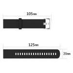 20mm Diamond Textured Silicone Watch Band, For Samsung  Galaxy Watch 4 Classic 42mm, For Samsung Galaxy Watch Active 2 44mm, For Samsung Galaxy Watch Active 2 40mm, For Samsung Galaxy Watch 42mm