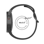 JUNSUNMAY Silicone Adjustable Strap + Full Coverage PMMA Screen Protector Kit, For Samsung Galaxy Watch5 40mm, For Samsung Galaxy Watch4 44mm, For Samsung Galaxy Watch4 40mm