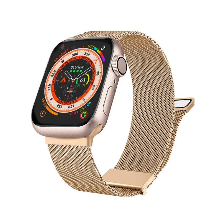 Milan Double Magnetic Steel Mesh Watch Band, For Apple Watch Ultra 49mm, For Apple Watch 8 41mm, For Apple Watch 8 45mm, For Apple Watch SE 2022 40mm, For Apple Watch SE 2022 44mm, For Apple Watch 7 41mm