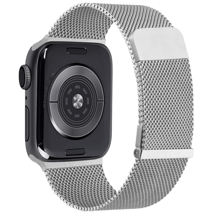 Milan Double Magnetic Steel Mesh Watch Band, For  Apple Watch 7 45mm, For Apple Watch SE 40mm, For Apple Watch SE 44mm, For Apple Watch 6 40mm, For Apple Watch 6 44mm, For Apple Watch 5 44mm
