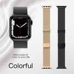 Milan Double Magnetic Steel Mesh Watch Band, For Apple Watch Ultra 49mm, For Apple Watch 8 41mm, For Apple Watch 8 45mm, For Apple Watch SE 2022 40mm, For Apple Watch SE 2022 44mm, For Apple Watch 7 41mm