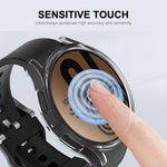 ENKAY Hat-Prince Full Coverage Electroplated Soft TPU Case with Screen Protection, For Samsung Galaxy Watch6 44mm, For Samsung Galaxy Watch6 40mm