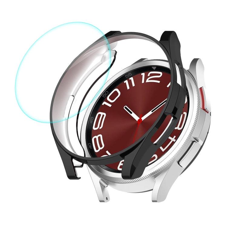 ENKAY Hat-Prince Electroplated Soft TPU Case + 0.2mm 9H Glass Screen Protector, For Samsung Galaxy Watch6 Classic 47mm, For Samsung Galaxy Watch6 Classic 43mm