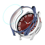 ENKAY Hat-Prince Electroplated Soft TPU Case + 0.2mm 9H Glass Screen Protector, For Samsung Galaxy Watch6 Classic 47mm, For Samsung Galaxy Watch6 Classic 43mm