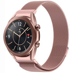 سوار ساعة معدني مغناطيسي بنمط زر ميلان، لساعات Samsung Galaxy Watch 6 Classic، وSamsung Galaxy Watch5 / 5 Pro، وSamsung Galaxy Watch4 / 4 Classic 46mm، وSamsung Galaxy Watch3 41mm