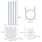 راوتر واي فاي WAVLINK WN573HX1 6 AX1800 مقاوم للماء IP67 خارجي ثنائي النطاق، قابس أمريكي، قابس أوروبي، قابس بريطاني، قابس أسترالي