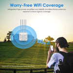 راوتر واي فاي WAVLINK WN573HX1 6 AX1800 مقاوم للماء IP67 خارجي ثنائي النطاق، قابس أمريكي، قابس أوروبي، قابس بريطاني، قابس أسترالي
