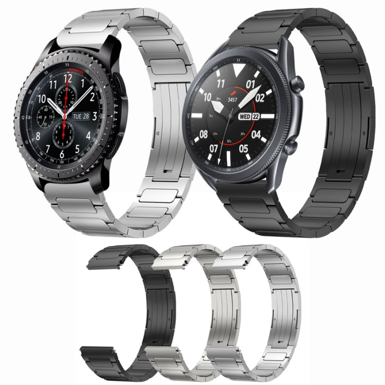 22mm I-Shaped Titanium Alloy Watch Band, For Samsung Galaxy Watch3 45mm, For Samsung Gear S3 Classic, For Samsung Gear S3 Frontier