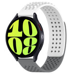 20mm Holes Breathable 3D Dots Silicone Watch Band, For Samsung Galaxy Watch 6 Classic 47mm, For Samsung Galaxy Watch 6 44mm, For Samsung Galaxy Watch 6 40mm