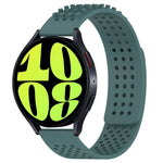 20mm Holes Breathable 3D Dots Silicone Watch Band, For Samsung Galaxy Watch 6 Classic 47mm, For Samsung Galaxy Watch 6 44mm, For Samsung Galaxy Watch 6 40mm