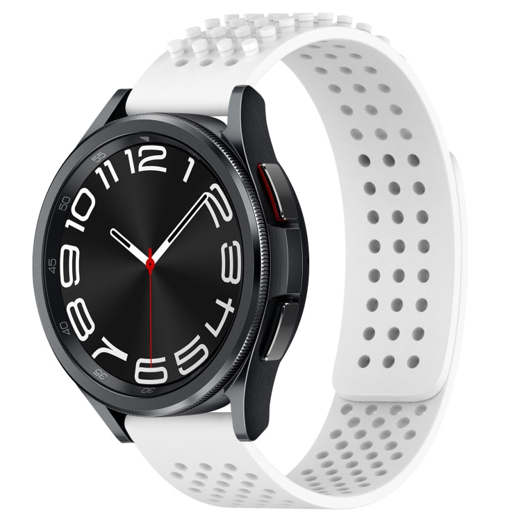 20mm Holes Breathable 3D Dots Silicone Watch Band, For Samsung Galaxy Watch 6 Classic 43mm, For Samsung Galaxy watch 5 Pro Golf Edition, For Samsung Galaxy watch 5 Golf Edition