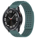 20mm Holes Breathable 3D Dots Silicone Watch Band, For Samsung Galaxy Watch 6 Classic 43mm, For Samsung Galaxy watch 5 Pro Golf Edition, For Samsung Galaxy watch 5 Golf Edition