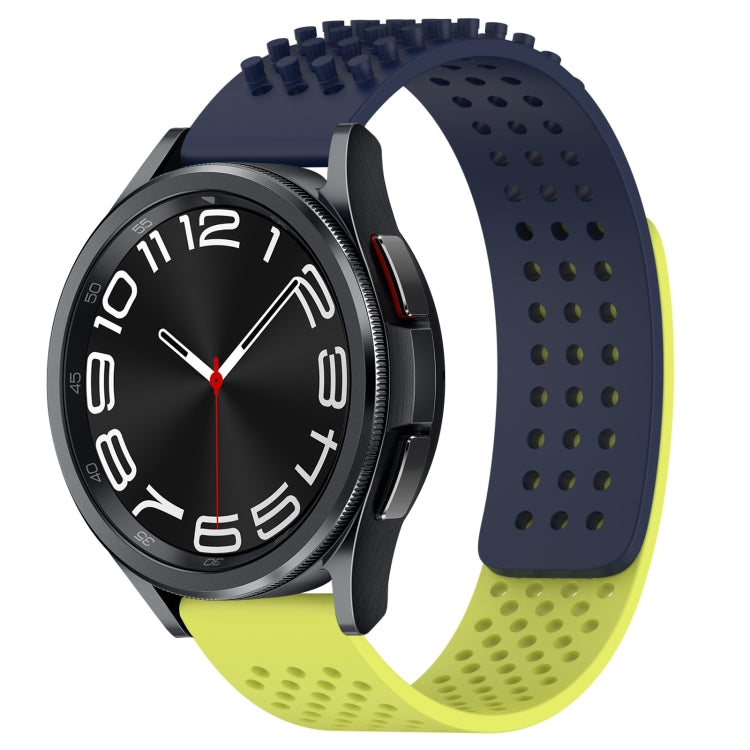 20mm Holes Breathable 3D Dots Silicone Watch Band, For Samsung Galaxy Watch 6 Classic 43mm, For Samsung Galaxy watch 5 Pro Golf Edition, For Samsung Galaxy watch 5 Golf Edition