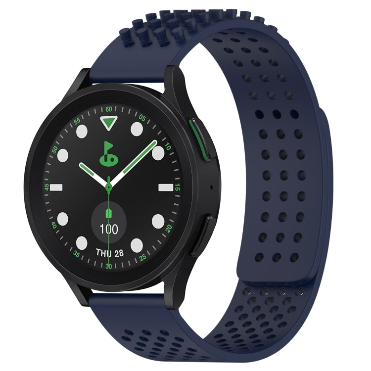 20mm Holes Breathable 3D Dots Silicone Watch Band, For Samsung Galaxy Watch 6 Classic 43mm, For Samsung Galaxy watch 5 Pro Golf Edition, For Samsung Galaxy watch 5 Golf Edition