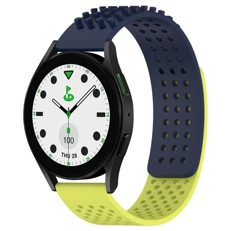 20mm Holes Breathable 3D Dots Silicone Watch Band, For Samsung Galaxy Watch 6 Classic 43mm, For Samsung Galaxy watch 5 Pro Golf Edition, For Samsung Galaxy watch 5 Golf Edition