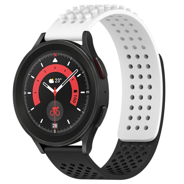 20mm Holes Breathable 3D Dots Silicone Watch Band, For Samsung Galaxy Watch 5  44mm, For Samsung Galaxy Watch 5 Pro  45mm, For Samsung Galaxy Watch 5  40mm
