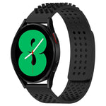 20mm Holes Breathable 3D Dots Silicone Watch Band, For Samsung Galaxy Watch 4 44mm, For Samsung Galaxy Watch 4 40mm, For Samsung  Galaxy Watch 4 Classic 46mm