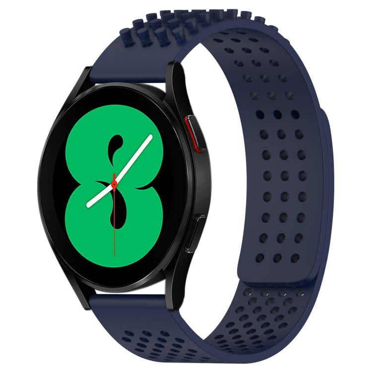 20mm Holes Breathable 3D Dots Silicone Watch Band, For Samsung Galaxy Watch 4 44mm, For Samsung Galaxy Watch 4 40mm, For Samsung  Galaxy Watch 4 Classic 46mm