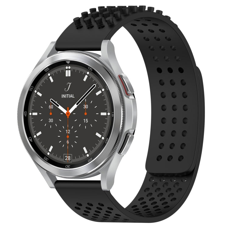 20mm Holes Breathable 3D Dots Silicone Watch Band, For Samsung Galaxy Watch 4 44mm, For Samsung Galaxy Watch 4 40mm, For Samsung  Galaxy Watch 4 Classic 46mm