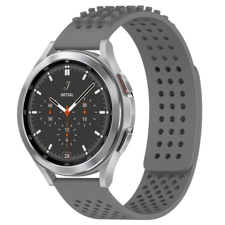 20mm Holes Breathable 3D Dots Silicone Watch Band, For Samsung Galaxy Watch 4 44mm, For Samsung Galaxy Watch 4 40mm, For Samsung  Galaxy Watch 4 Classic 46mm