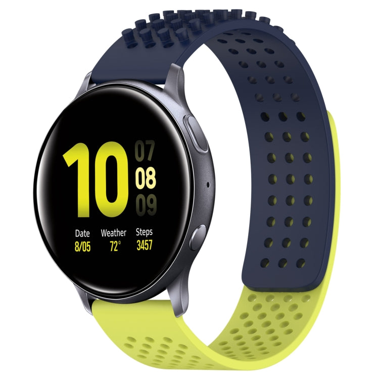 20mm Holes Breathable 3D Dots Silicone Watch Band, For Samsung  Galaxy Watch 4 Classic 42mm, For Samsung Galaxy Watch Active 2 44mm, For Samsung Galaxy Watch Active 2 40mm