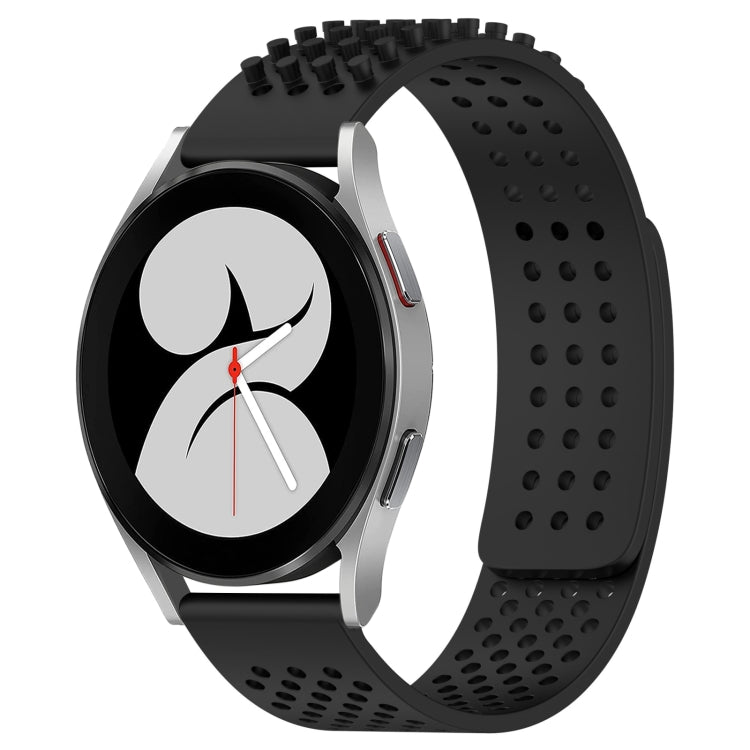 20mm Holes Breathable 3D Dots Silicone Watch Band, For Samsung Galaxy Watch 4 44mm, For Samsung Galaxy Watch 4 40mm, For Samsung  Galaxy Watch 4 Classic 46mm