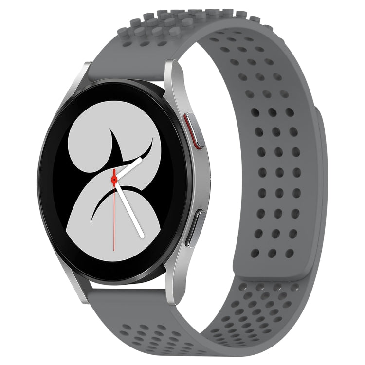 20mm Holes Breathable 3D Dots Silicone Watch Band, For Samsung Galaxy Watch 4 44mm, For Samsung Galaxy Watch 4 40mm, For Samsung  Galaxy Watch 4 Classic 46mm