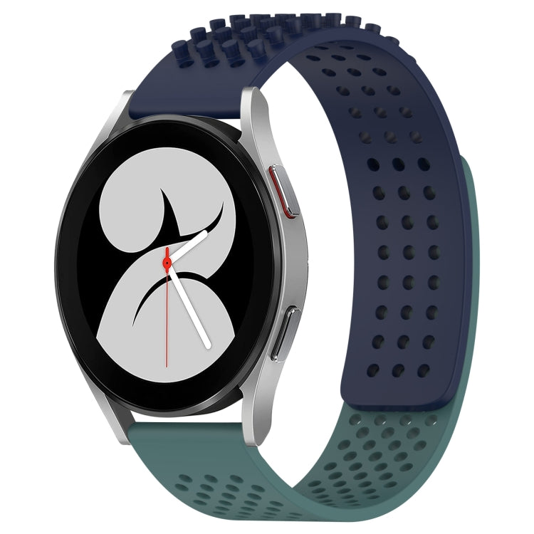 20mm Holes Breathable 3D Dots Silicone Watch Band, For Samsung Galaxy Watch 4 44mm, For Samsung Galaxy Watch 4 40mm, For Samsung  Galaxy Watch 4 Classic 46mm
