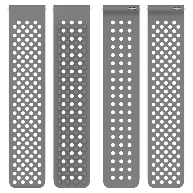 20mm Holes Breathable 3D Dots Silicone Watch Band, For Samsung Galaxy Watch 6 Classic 47mm, For Samsung Galaxy Watch 6 44mm, For Samsung Galaxy Watch 6 40mm