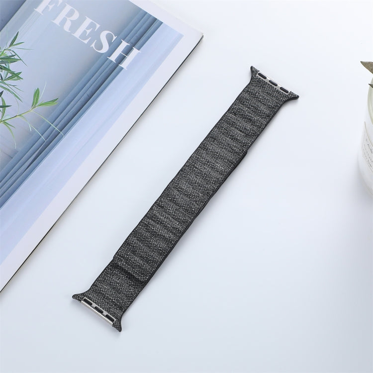Denim Magnetic Watch Band, For Apple Watch 6 40mm, For Apple Watch 6 44mm, For Apple Watch 5 44mm, For Apple Watch 5 40mm, For Apple Watch 4 44mm, For Apple Watch 4 40mm, For  Apple Watch 3 38mm, For  Apple Watch 3 42mm