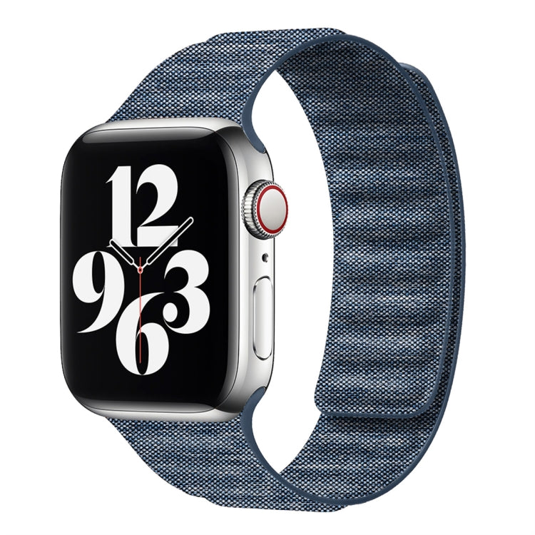 Denim Magnetic Watch Band, For Apple Watch 6 40mm, For Apple Watch 6 44mm, For Apple Watch 5 44mm, For Apple Watch 5 40mm, For Apple Watch 4 44mm, For Apple Watch 4 40mm, For  Apple Watch 3 38mm, For  Apple Watch 3 42mm