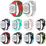 Double Color Silicone Watch Band, For Apple Watch 42mm, For Apple Watch 38mm